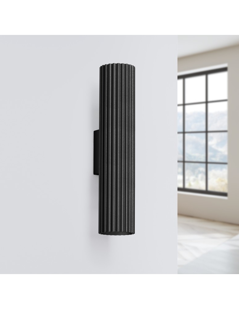 Tube wall lamps - Sollux Wall lamp KARBON 30 black SL.1577 - product kolory-swiatla.pl 2