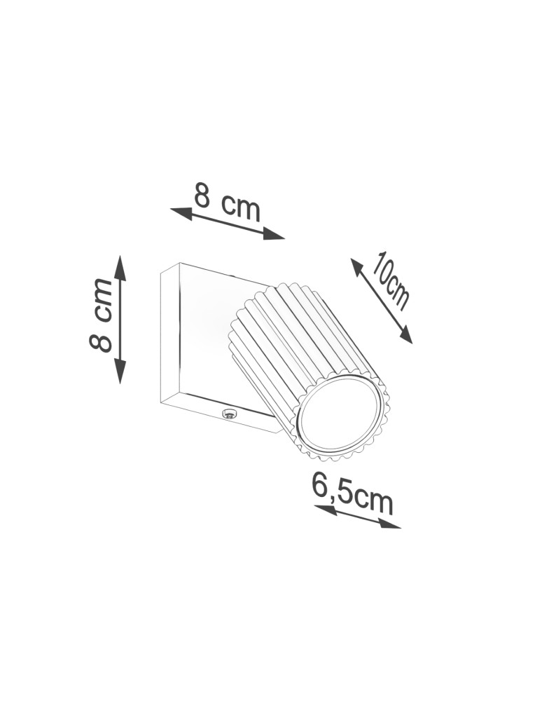 Adjustable wall lamps - Sollux Wall lamp KARBON black SL.1578 - product kolory-swiatla.pl 7