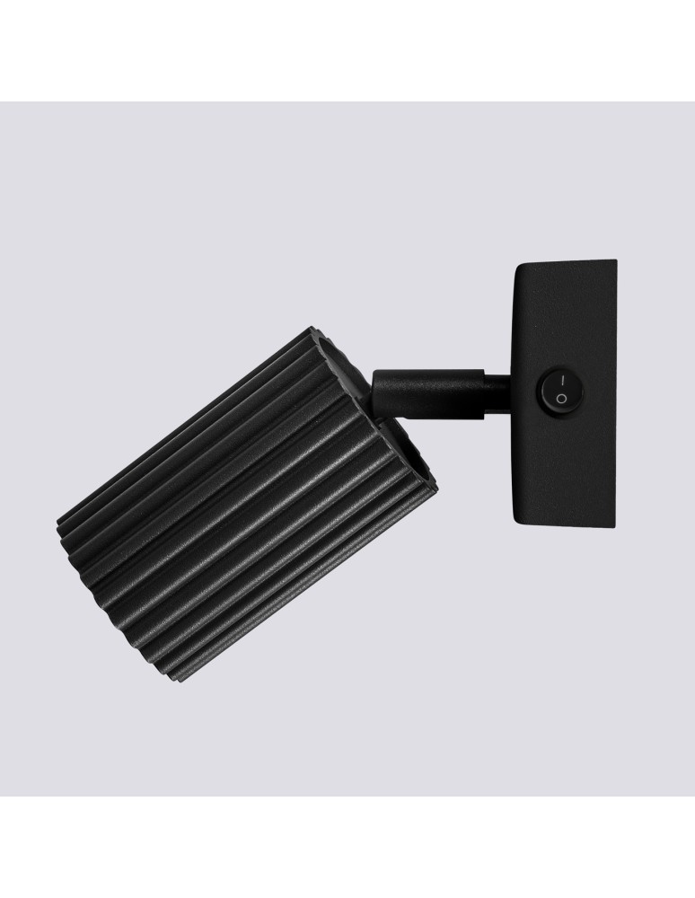 Adjustable wall lamps - Sollux Wall lamp KARBON black with switch SL.1579 - product kolory-swiatla.pl 4