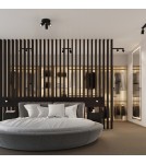 Adjustable wall lamps - Sollux Wall lamp KARBON black with switch SL.1579 - product 9