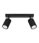 Adjustable ceiling lamps - spots - Sollux Plafond KARBON 2 black SL.1580 - product 1