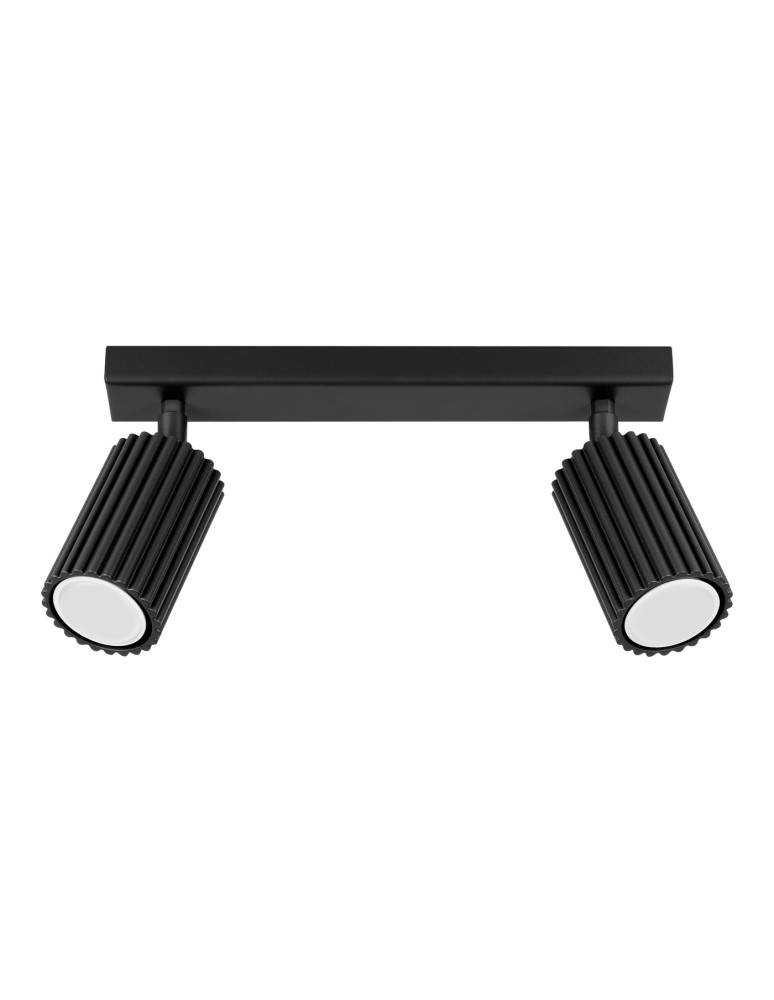Adjustable ceiling lamps - spots - Sollux Plafond KARBON 2 black SL.1580 - product kolory-swiatla.pl 1