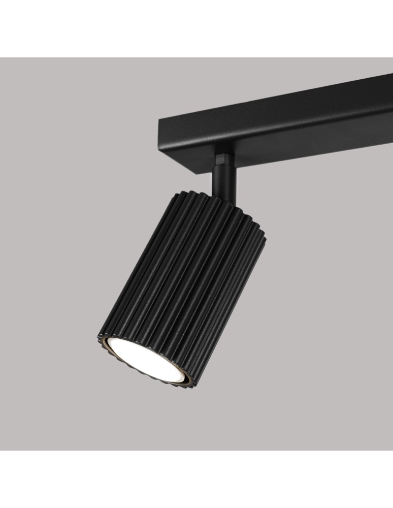 Adjustable ceiling lamps - spots - Sollux Plafond KARBON 2 black SL.1580 - product kolory-swiatla.pl 6