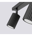 Adjustable ceiling lamps - spots - Sollux Plafond KARBON 2 black SL.1580 - product 7