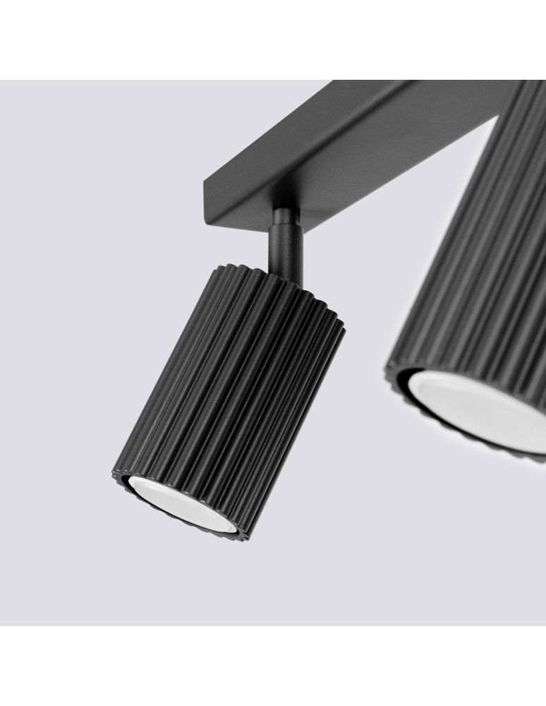 Adjustable ceiling lamps - spots - Sollux Plafond KARBON 2 black SL.1580 - product kolory-swiatla.pl 7