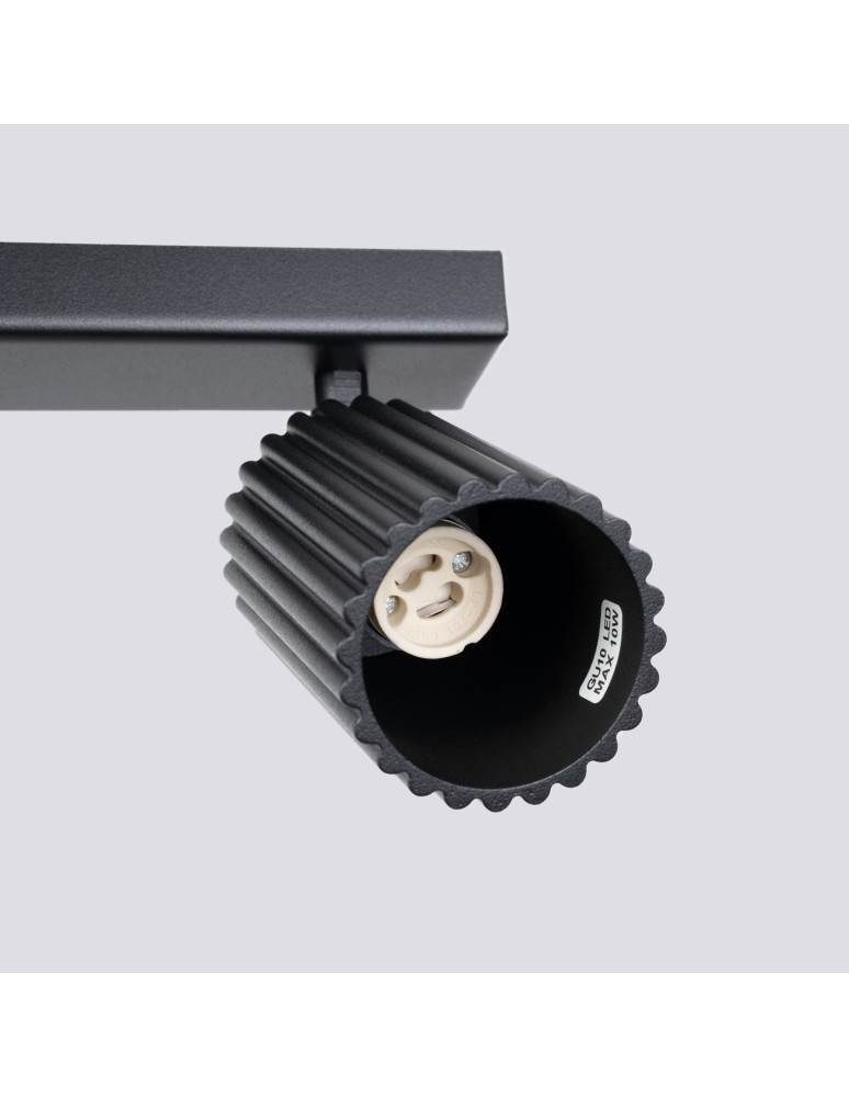 Adjustable ceiling lamps - spots - Sollux Plafon KARBON 3L black SL.1581 - product kolory-swiatla.pl 5