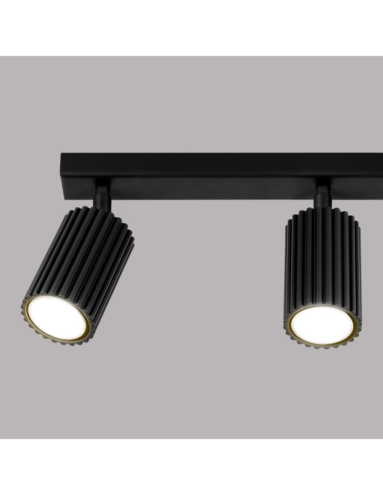 Adjustable ceiling lamps - spots - Sollux Plafon KARBON 3L black SL.1581 - product kolory-swiatla.pl 6