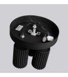 Adjustable ceiling lamps - spots - Sollux Plafond KARBON 3P black SL.1582 - product 4