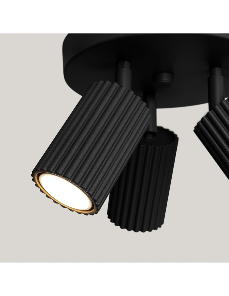Adjustable ceiling lamps - spots - Sollux Plafond KARBON 3P black SL.1582 - product kolory-swiatla.pl 5