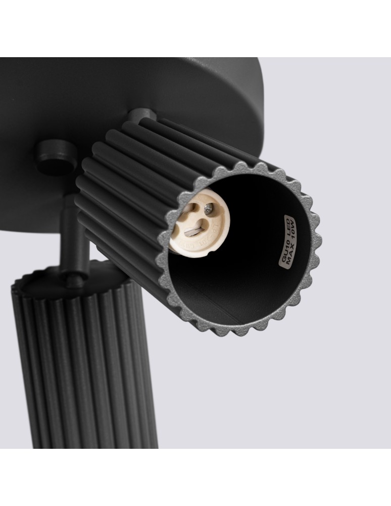 Adjustable ceiling lamps - spots - Sollux Plafond KARBON 3P black SL.1582 - product kolory-swiatla.pl 8