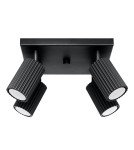 Adjustable ceiling lamps - spots - Sollux Plafond KARBON 4 black SL.1583 - product 1