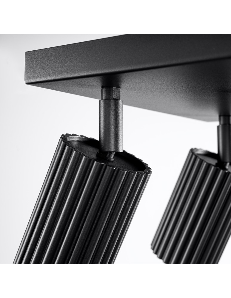 Adjustable ceiling lamps - spots - Sollux Plafond KARBON 4 black SL.1583 - product kolory-swiatla.pl 8