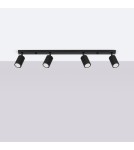 Adjustable ceiling lamps - spots - Sollux Plafond KARBON 4L black SL.1584 - product 2