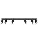 Adjustable ceiling lamps - spots - Sollux Plafon KARBON 6L black SL.1585 - product 1