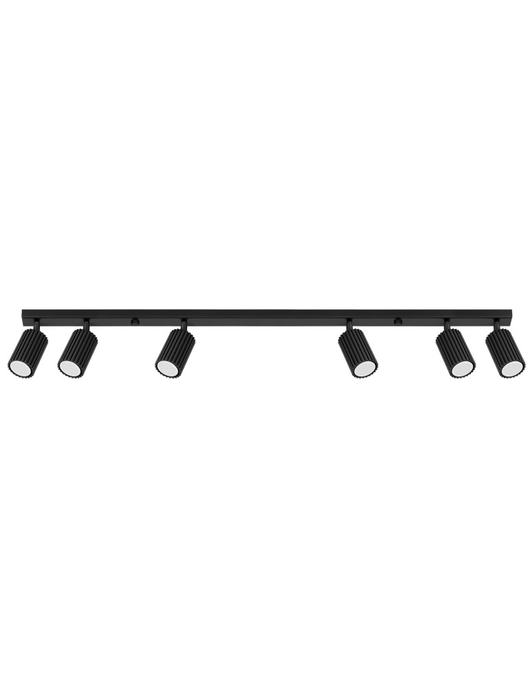 Adjustable ceiling lamps - spots - Sollux Plafon KARBON 6L black SL.1585 - product kolory-swiatla.pl 1