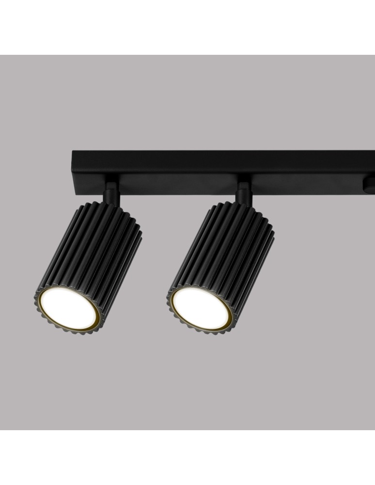 Adjustable ceiling lamps - spots - Sollux Plafon KARBON 6L black SL.1585 - product kolory-swiatla.pl 6