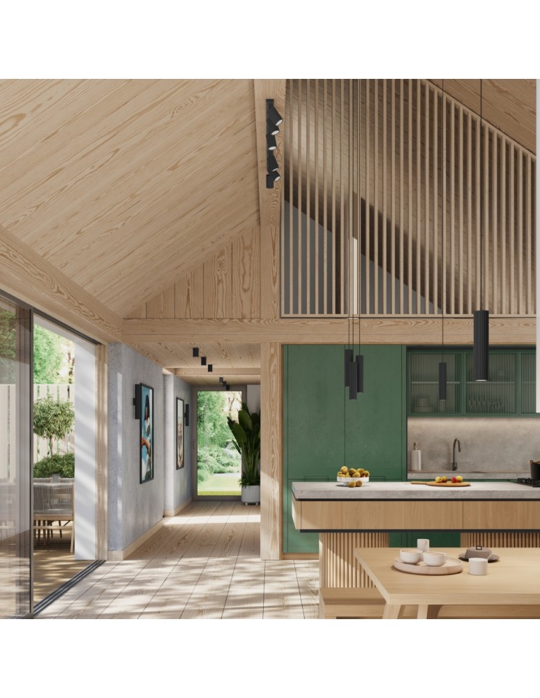 Adjustable ceiling lamps - spots - Sollux Plafon KARBON 6L black SL.1585 - product kolory-swiatla.pl 11