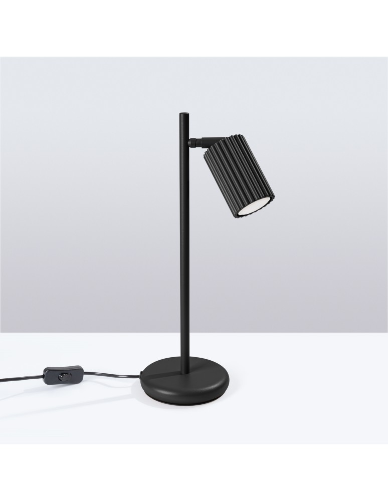 Desk lamps - Sollux KARBON desk lamp black SL.1586 - product kolory-swiatla.pl 2
