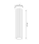 Ceiling downlights - tubes - Sollux Plafon KARBON 30 beige SL.1589 - product 8