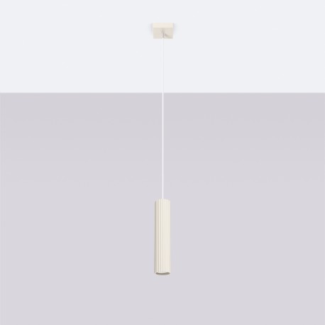 Sollux Lampa wisząca KARBON 1 beżowy SL.1592