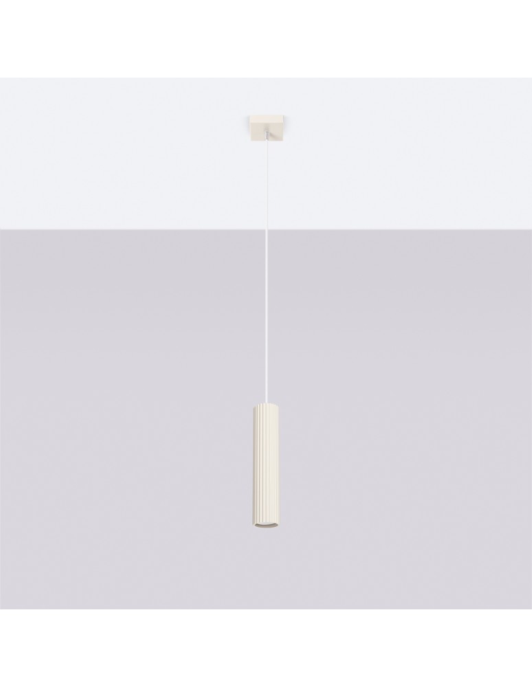 Pendant tube lamps - Sollux KARBON 1 pendant lamp beige SL.1592 - product kolory-swiatla.pl 2