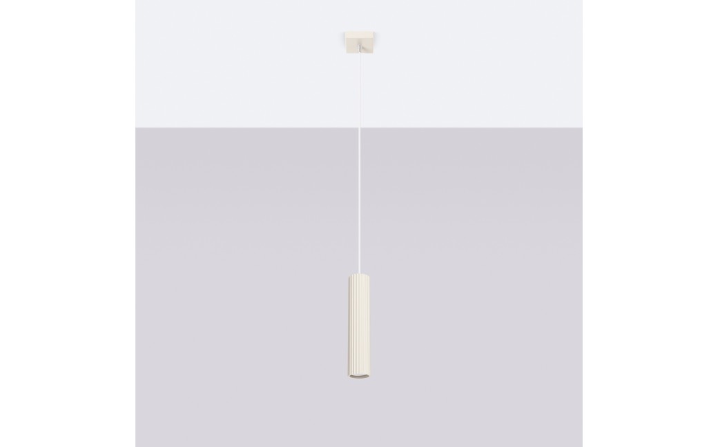 Sollux Lampa wisząca KARBON 1 beżowy SL.1592