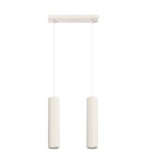 Pendant tube lamps - Sollux KARBON 2 pendant lamp beige SL.1593 - product 1