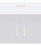 Pendant tube lamps - Sollux KARBON 2 pendant lamp beige SL.1593 - product 2