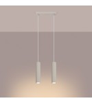 Pendant tube lamps - Sollux KARBON 2 pendant lamp beige SL.1593 - product 3