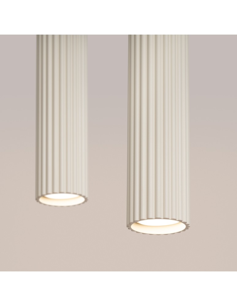Pendant tube lamps - Sollux KARBON 2 pendant lamp beige SL.1593 - product kolory-swiatla.pl 5