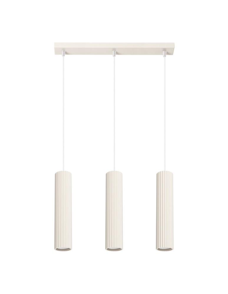 Pendant tube lamps - Sollux KARBON 3L pendant lamp beige SL.1594 - product kolory-swiatla.pl 1