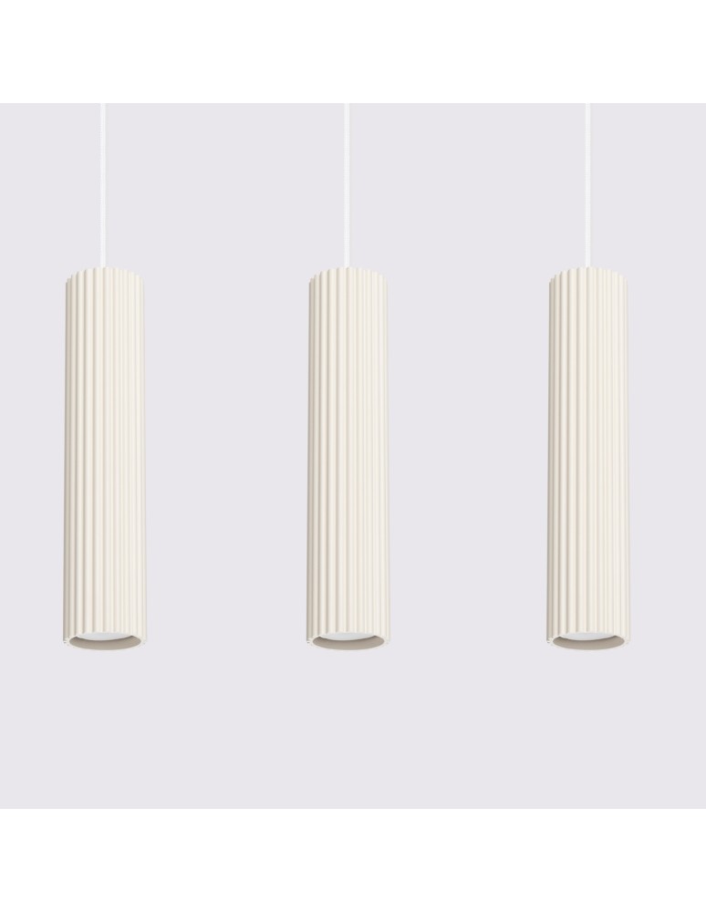 Pendant tube lamps - Sollux KARBON 3L pendant lamp beige SL.1594 - product kolory-swiatla.pl 4