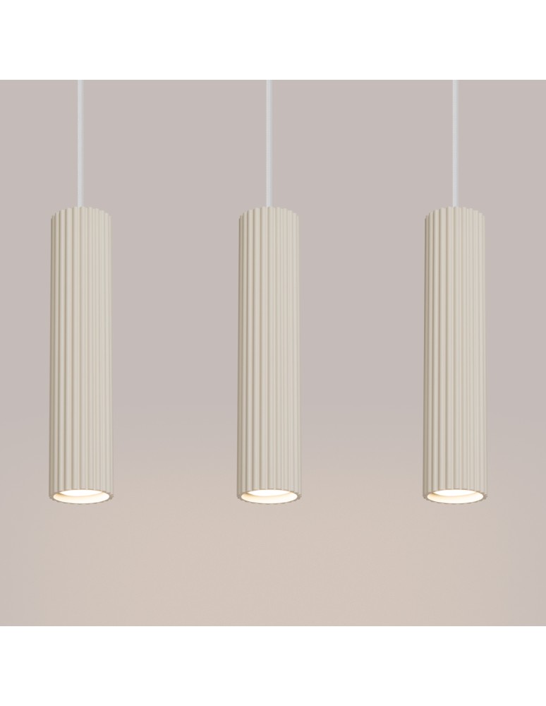 Pendant tube lamps - Sollux KARBON 3L pendant lamp beige SL.1594 - product kolory-swiatla.pl 5