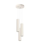 Pendant tube lamps - Sollux KARBON 3P pendant lamp beige SL.1595 - product 1