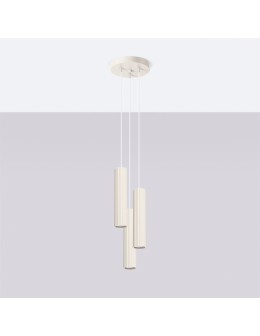 Sollux Lampa wisząca KARBON 3P beżowy SL.1595 - produkt 2