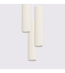 Pendant tube lamps - Sollux KARBON 3P pendant lamp beige SL.1595 - product 4