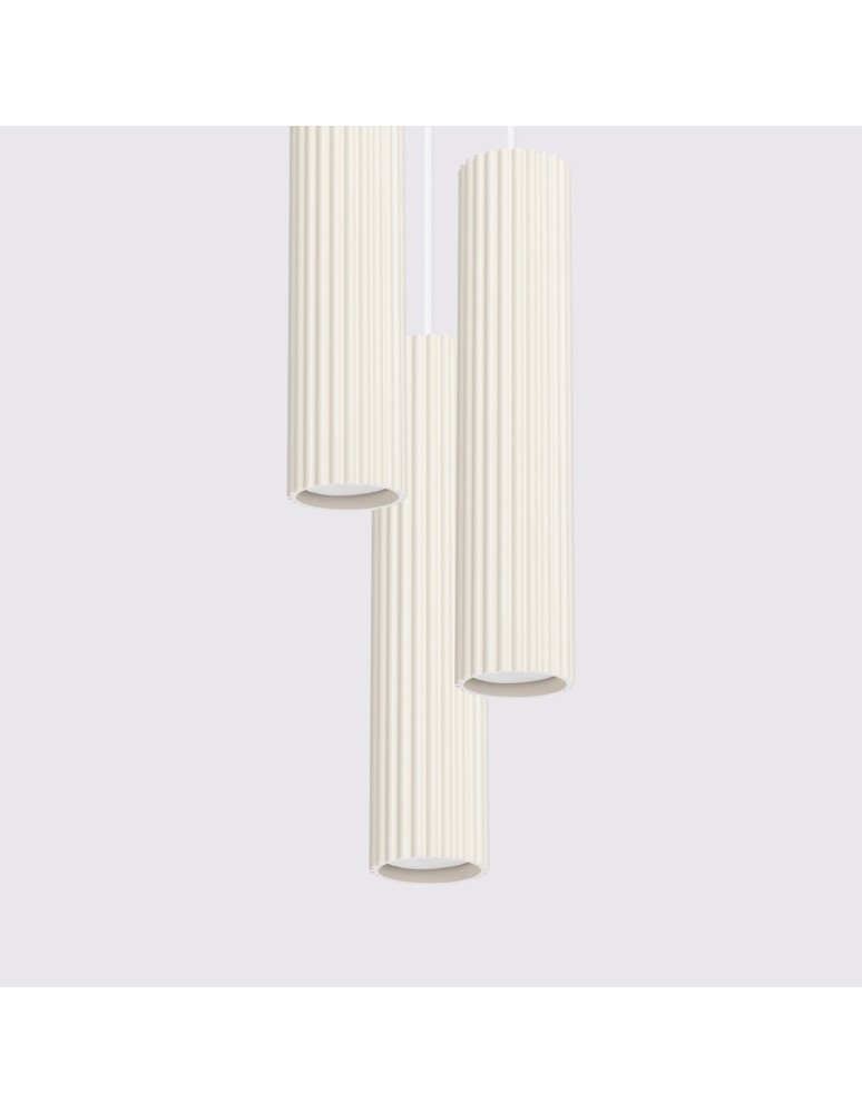 Pendant tube lamps - Sollux KARBON 3P pendant lamp beige SL.1595 - product kolory-swiatla.pl 4