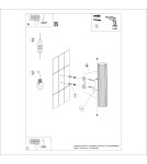 Sollux Kinkiet KARBON 30 beżowy SL.1596