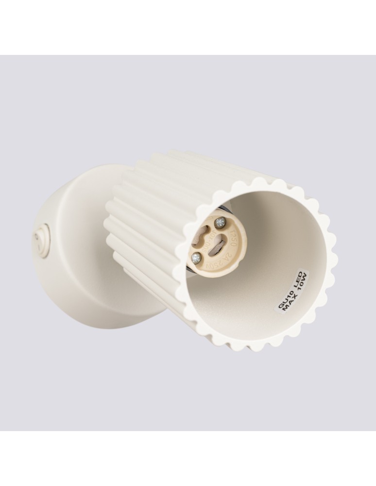 Adjustable wall lamps - Sollux Wall lamp KARBON beige with switch SL.1598 - product kolory-swiatla.pl 5