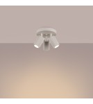 Adjustable ceiling lamps - spots - Sollux Plafond KARBON 3P beige SL.1601 - product 3