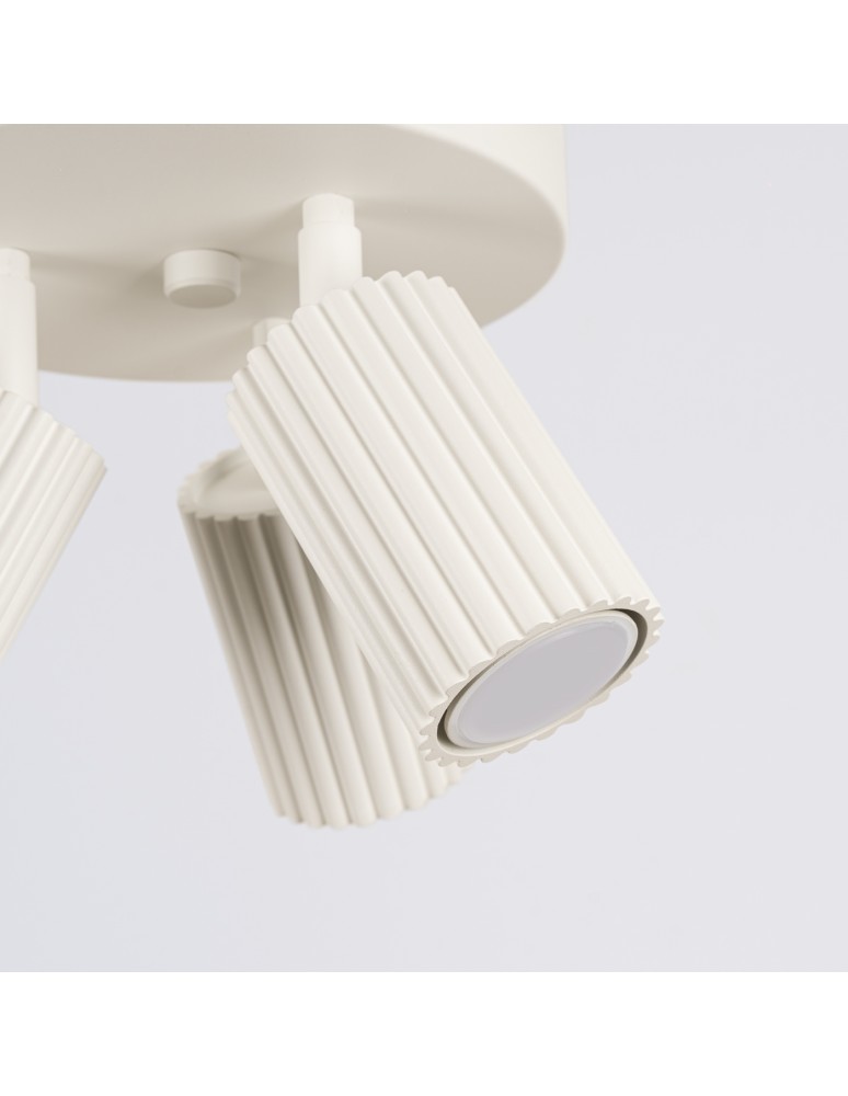 Adjustable ceiling lamps - spots - Sollux Plafond KARBON 3P beige SL.1601 - product kolory-swiatla.pl 5