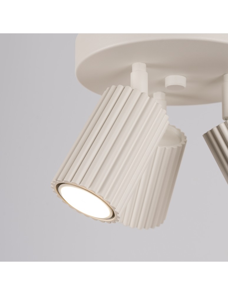 Adjustable ceiling lamps - spots - Sollux Plafond KARBON 3P beige SL.1601 - product kolory-swiatla.pl 6