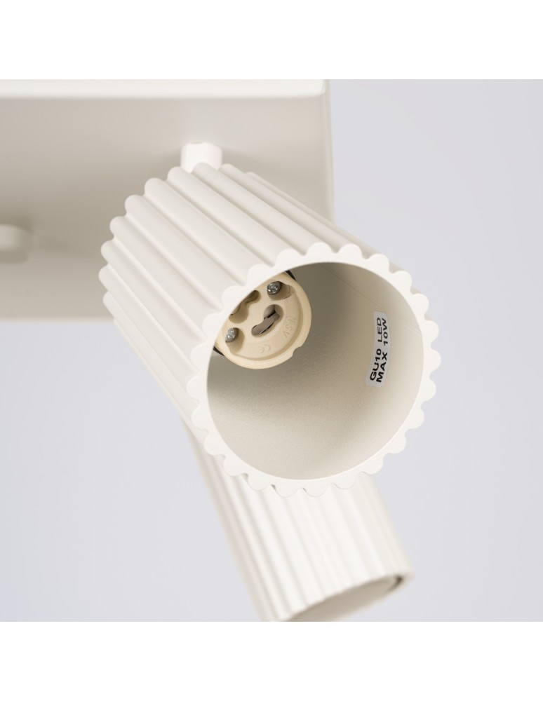 Adjustable ceiling lamps - spots - Sollux Plafond KARBON 4 beige SL.1602 - product kolory-swiatla.pl 4