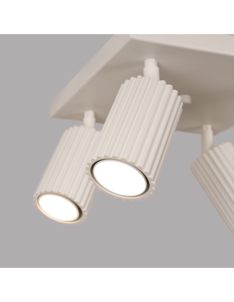 Adjustable ceiling lamps - spots - Sollux Plafond KARBON 4 beige SL.1602 - product kolory-swiatla.pl 5