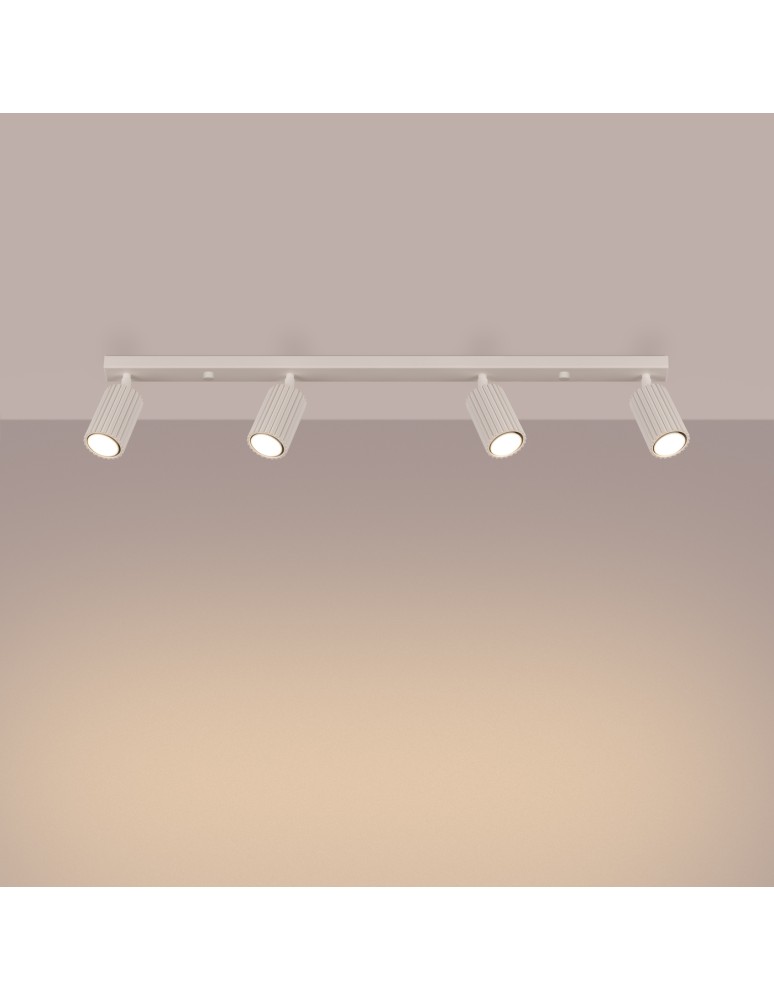 Adjustable ceiling lamps - spots - Sollux Plafon KARBON 4L beige SL.1603 - product kolory-swiatla.pl 3