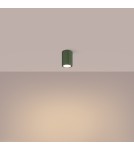 Green ceiling lamps - Sollux Plafond KARBON 10 olive green SL.1606 - product 3