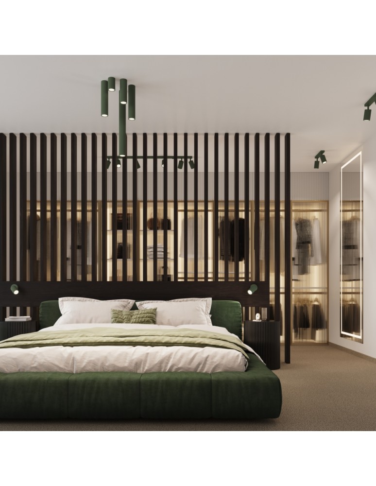 Green ceiling lamps - Sollux Plafond KARBON 10 olive green SL.1606 - product kolory-swiatla.pl 10