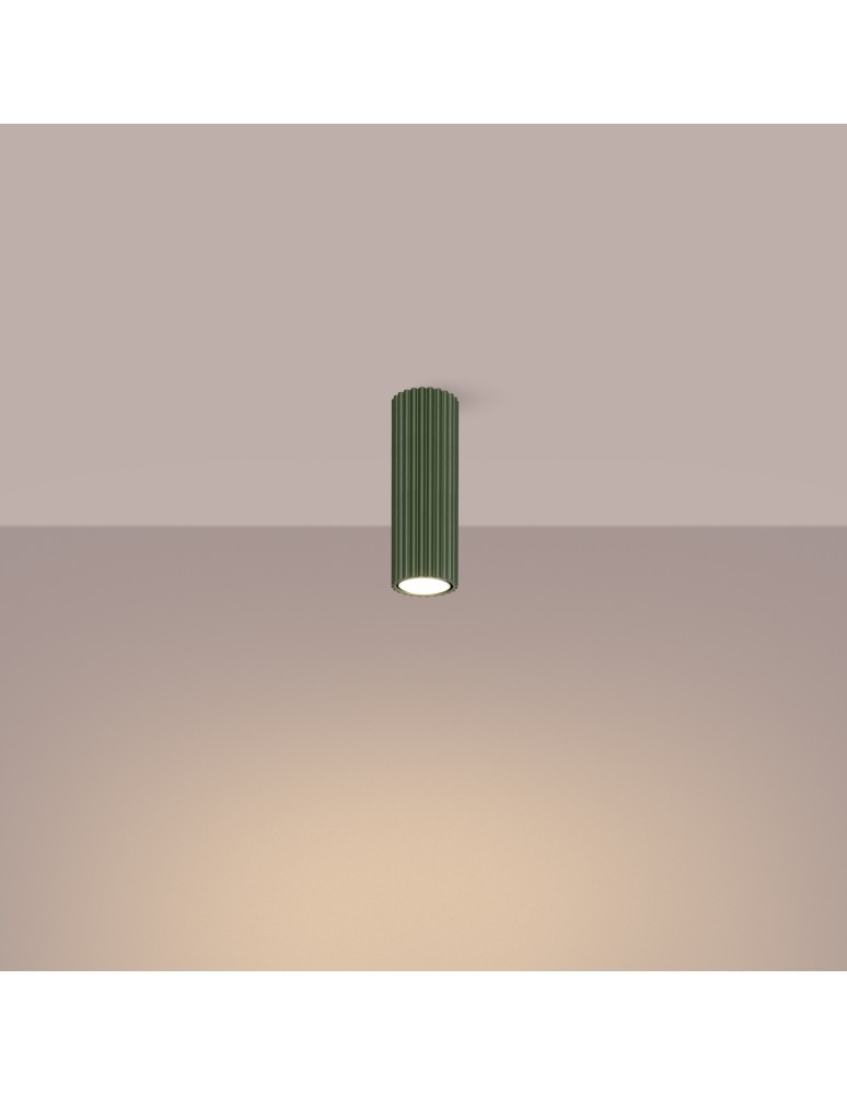 Green ceiling lamps - Sollux Plafond KARBON 20 olive green SL.1607 - product kolory-swiatla.pl 3