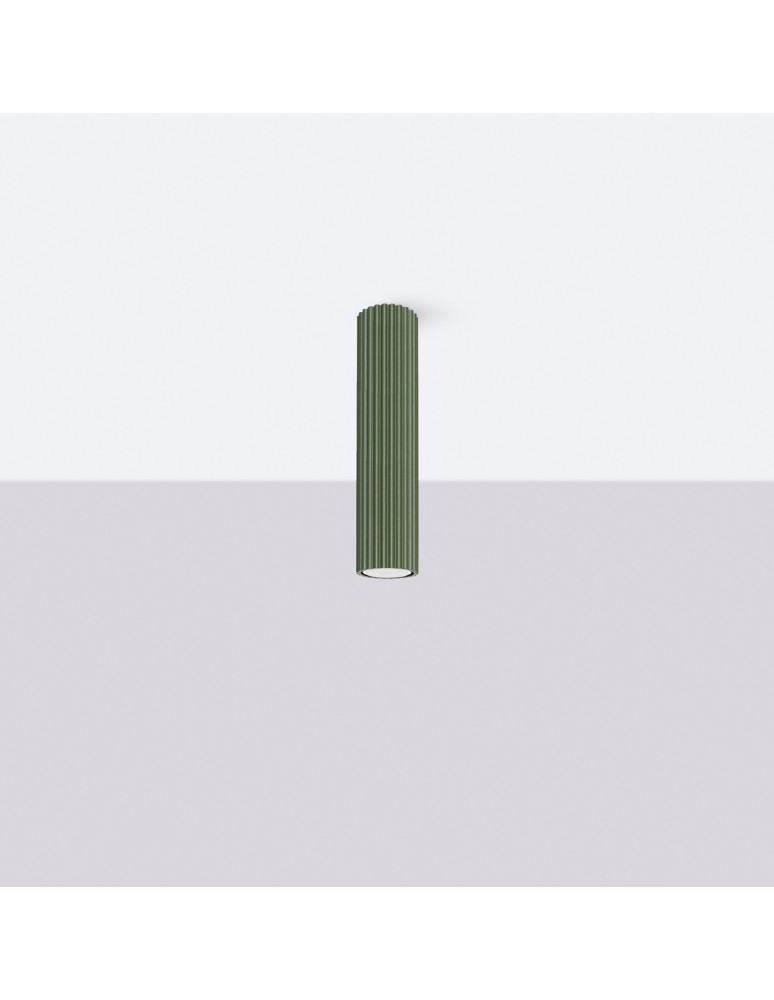 Green ceiling lamps - Sollux Plafon KARBON 30 olive green SL.1608 - product kolory-swiatla.pl 2