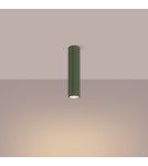 Green ceiling lamps - Sollux Plafon KARBON 30 olive green SL.1608 - product 3